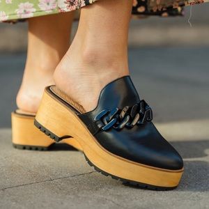 Kelsi Dagger Weather Black Clog, 8.5